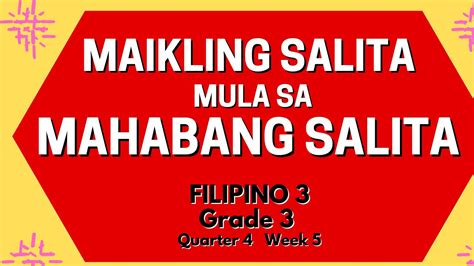 Headline: Maikling Salita, Ellipsis, at Word Play .
